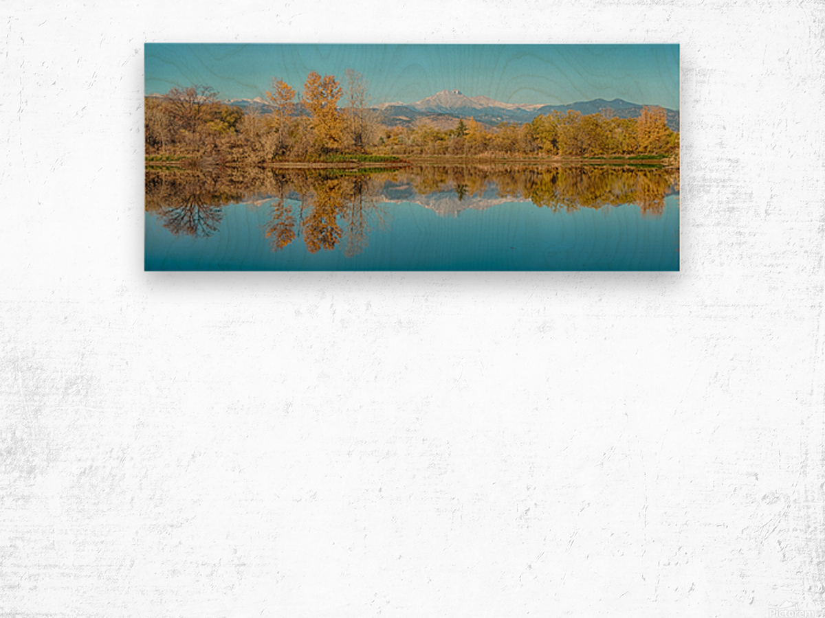 Autumn CO Twin Peaks Golden Ponds Reflections Wood print