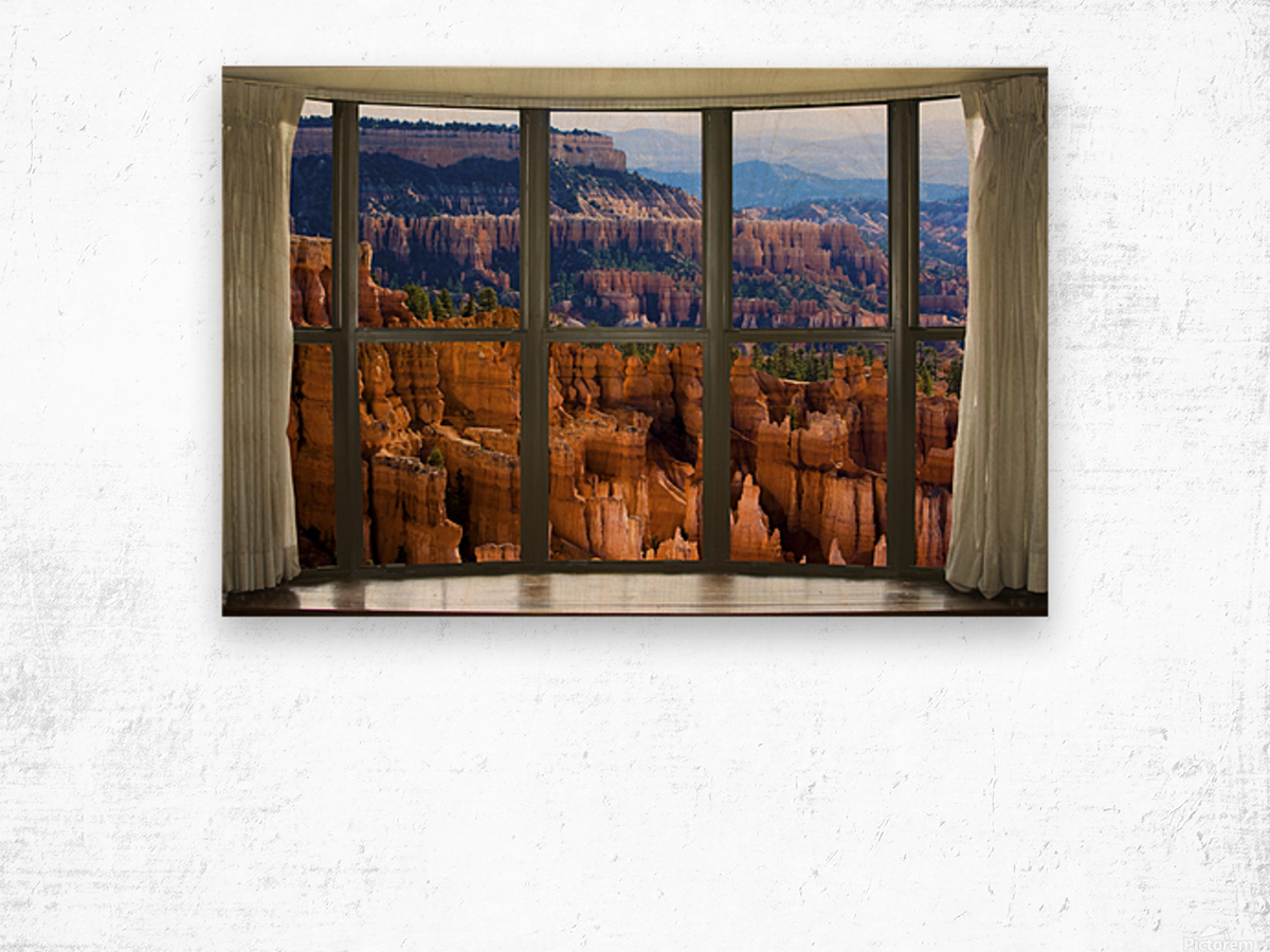 Bryce Canyon Bay Window View Wood print